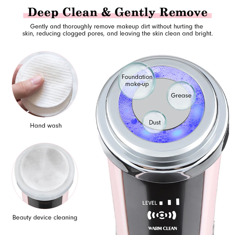 EMS Micro Current Lifting Device Vibration LED Face Skin Rejuvenation Wrinkle Remover Anti-Aging Facial Beauty Device