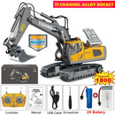 Escavadeira Controle Remoto 4x4 – Caminhão Basculante RC, Veículo Escavador, Trator Bulldozer, Carro de Construção