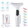 Neck Face Beauty Device 7 Color Light LED Photon Therapy Skin Tighten Reduce Double Chin Anti Wrinkle Facial Lifting Massager