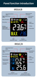Termômetro Digital Infravermelho Mestek com Laser, Medidor de Temperatura sem Contato, Pirômetro, Higrômetro e Termômetro IR.