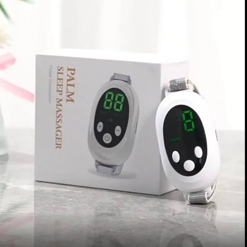Dispositivo inteligente massageador de pulso para dormir, alívio de ansiedade, sono neurológico, insônia e dispositivo calmante