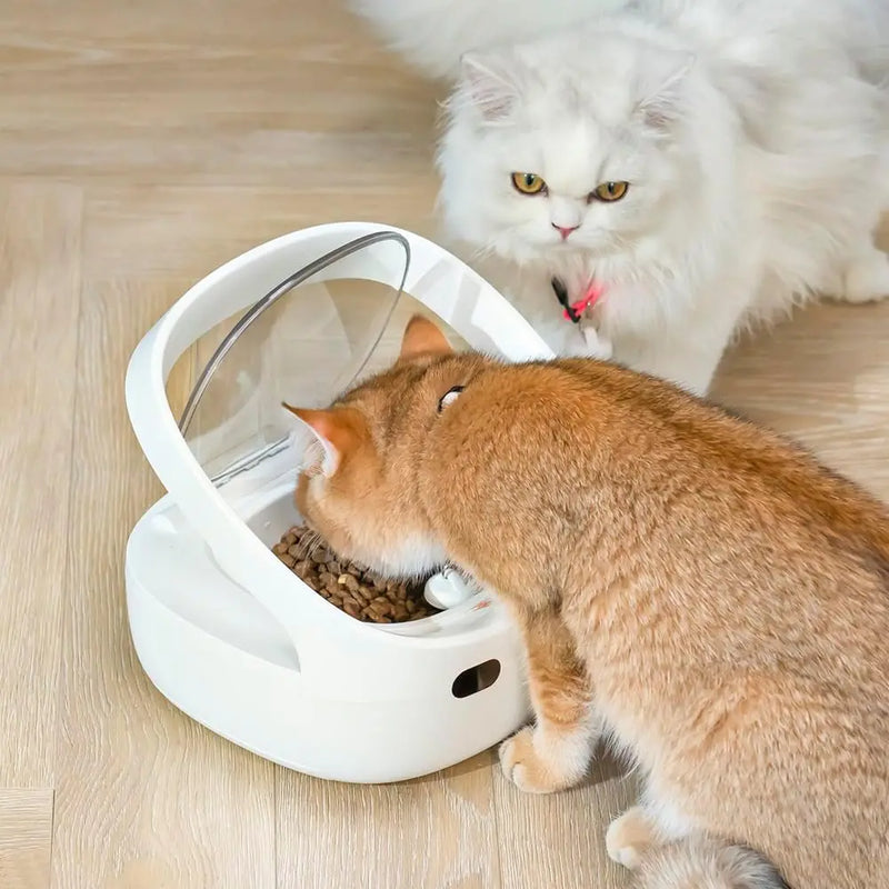Alimentador Automático para Cães e Gatos, Sensor de Reconhecimento por Chip de Substituição Antifurto