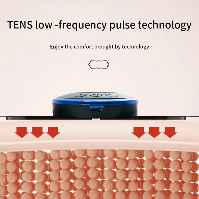 Massageador elétrico de pescoço com 8 modos e 19 engrenagens, ferramenta para alívio da dor muscular cervical nas costas, ombro, perna, corpo e mini almofada de massagem relaxante.