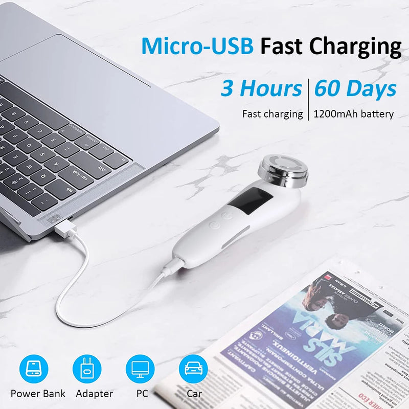 Facial Massager RF Facial Radiofrequency High Frequency Face Lifting Machine EMS Facial Microcurrent Lift Skin Tightening Device