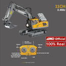 Escavadeira Controle Remoto 4x4 – Caminhão Basculante RC, Veículo Escavador, Trator Bulldozer, Carro de Construção