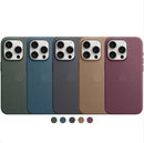 Capa Magnética de Couro Original Oficial com Logo da Apple