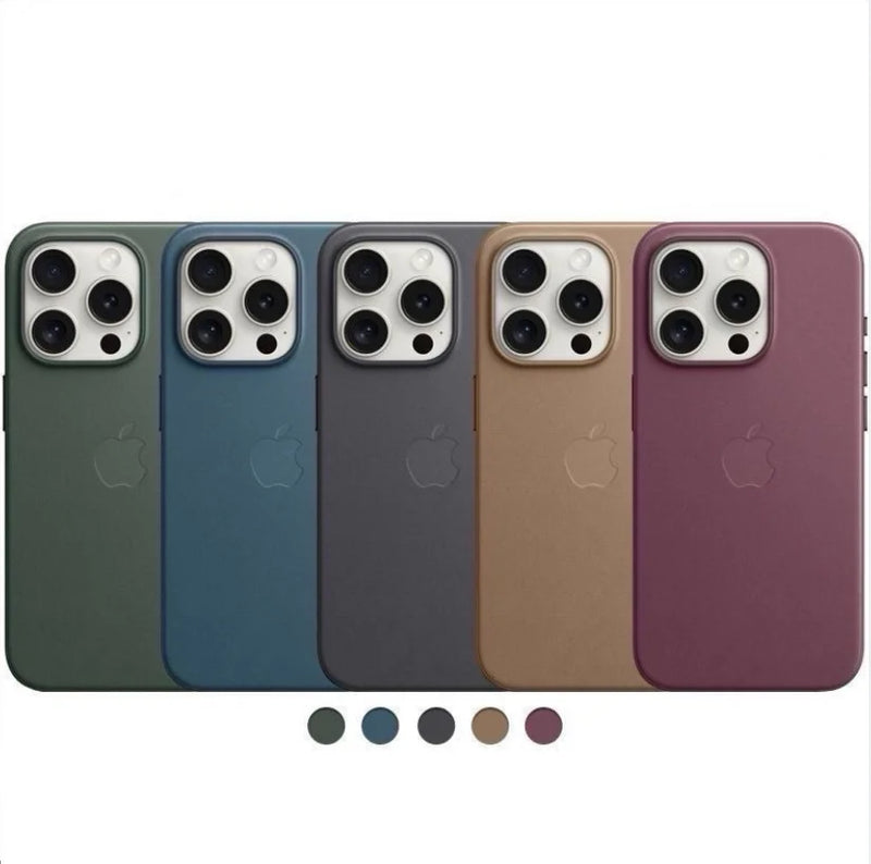 Capa Magnética de Couro Original Oficial com Logo da Apple