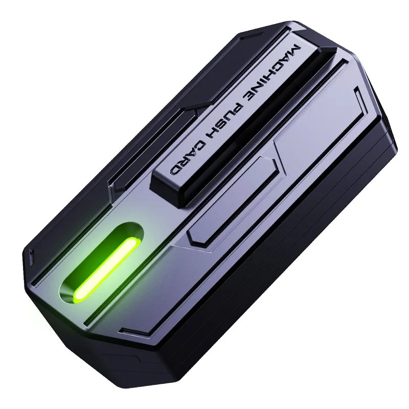 Brinquedo antiestresse de dedo — Spinner metálico magnético com luz, deslizante e tátil, EDC Clicker para Alívio da Ansiedade e TDAH