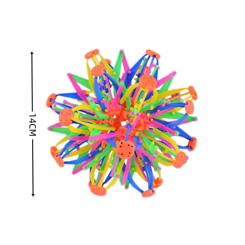 Bola Telescópica Mágica Infantil em Formato de Flor para Arremesso ao Ar Livre -