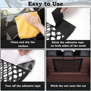 Rede Elástica com Adesivo de Parede, Ideal para Organização no Porta-Malas do Carro e Armazenamento Doméstico.