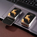 Brinquedo mecânico EDC de empurrar cartão com posições infinitas — brinquedo de metal magnético para ponta dos dedos, tipo fidget spinner, ideal para aliviar o estresse.