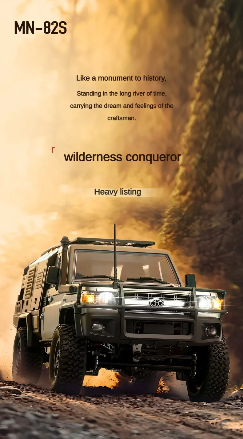 Caminhonete RC em Escala Real 4x4 — Controle Remoto Off-Road para Subidas e Terrenos Irregulares