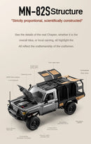 Caminhonete RC em Escala Real 4x4 — Controle Remoto Off-Road para Subidas e Terrenos Irregulares