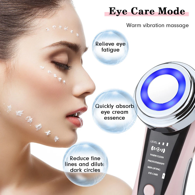 EMS Micro Current Lifting Device Vibration LED Face Skin Rejuvenation Wrinkle Remover Anti-Aging Facial Beauty Device