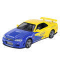 1:32 GTR R34 SKYLINE Fast Alloy Simulation Car Model Diecasts & Toy Vehicles And Furious Cars Decoration Toys For Children Boy