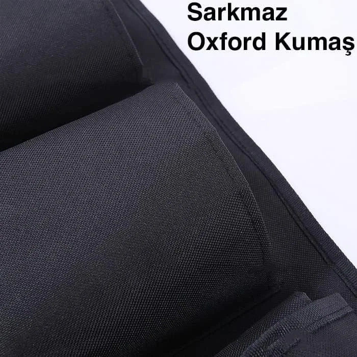 Organizador de Porta-Malas Gigante 8 Bolsos — Economize Espaço e Deixe Seu Carro Sempre em Ordem!