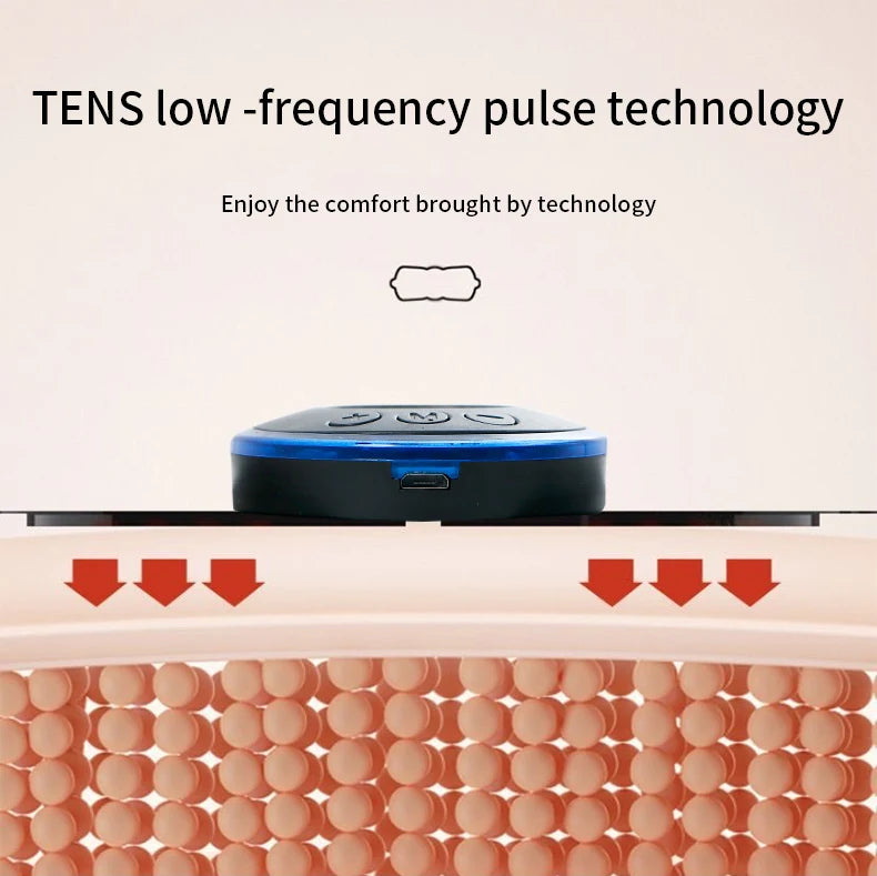 Massageador elétrico de pescoço com 8 modos e 19 engrenagens, ferramenta para alívio da dor muscular cervical nas costas, ombro, perna, corpo e mini almofada de massagem relaxante.
