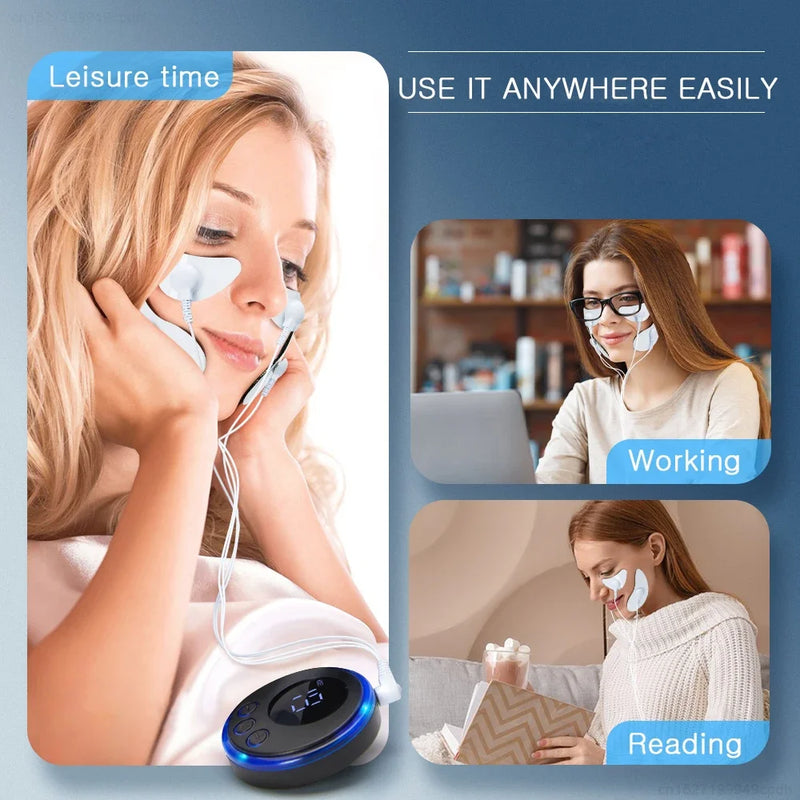 EMS Eye Massage Face Lifting & Firming Anti-Wrinkle Eye Lines Microcurrent Massager Spa Skin Care Home Appliances