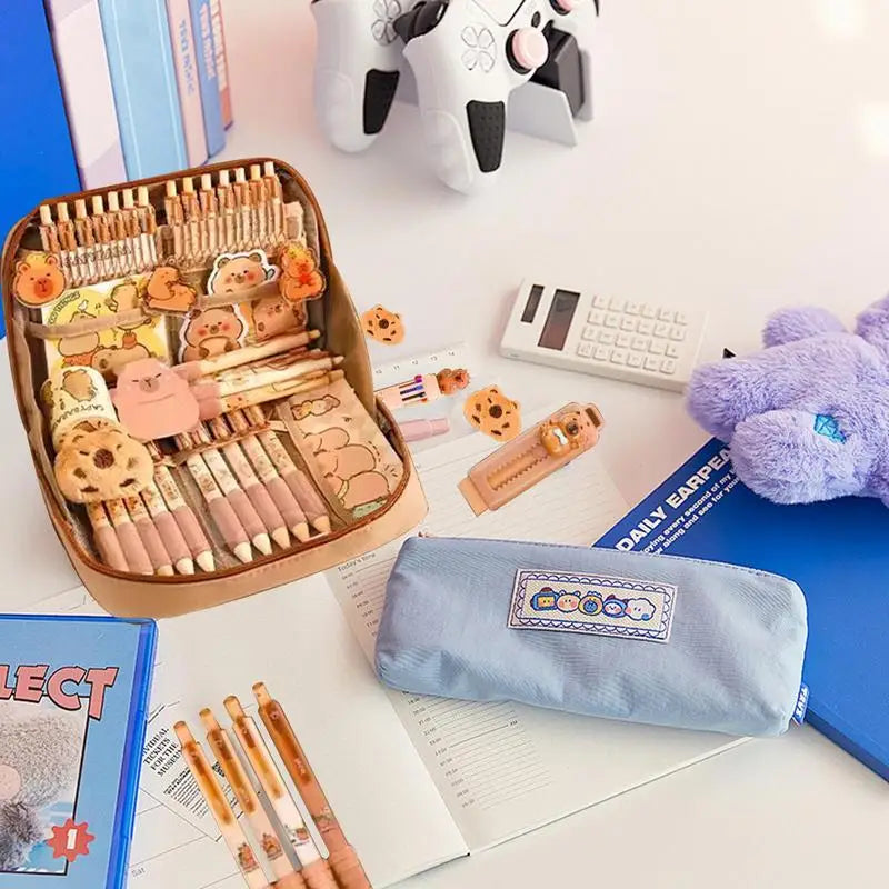 Kit completo escolar capivara