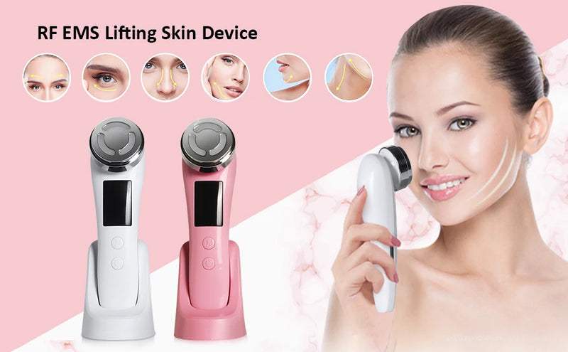 Facial Massager RF Facial Radiofrequency High Frequency Face Lifting Machine EMS Facial Microcurrent Lift Skin Tightening Device