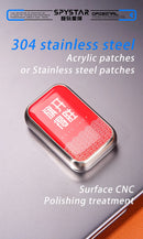 Brinquedo mecânico EDC de empurrar cartão com posições infinitas — brinquedo de metal magnético para ponta dos dedos, tipo fidget spinner, ideal para aliviar o estresse.