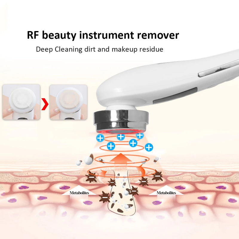 Facial Massager RF Facial Radiofrequency High Frequency Face Lifting Machine EMS Facial Microcurrent Lift Skin Tightening Device