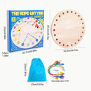 Jogo de Quebra-Cabeça de Corda Torcida em Madeira