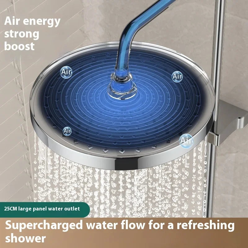 Top spray large water volume pressurized showerhead nozzle pressurized single head shower household shower showerhead