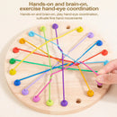 Jogo de Quebra-Cabeça de Corda Torcida em Madeira