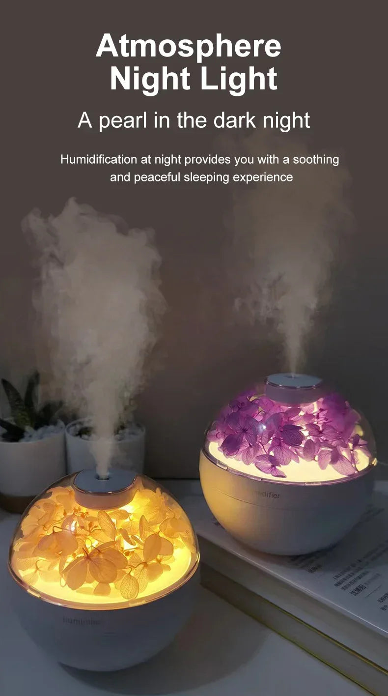 Mini Umidificador de Ar de Mesa para Casa e Escritório com Umidificação Silenciosa