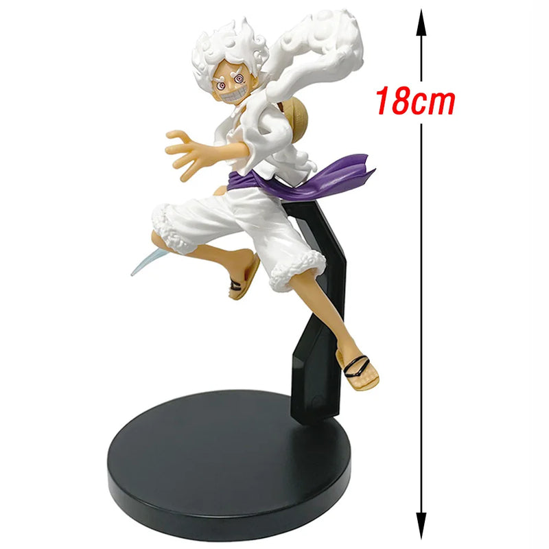 Anime ONE PIECE Figure Toy 18cm Nika Monkey D Luffy Action Figures Dolls Pvc Model Collectible Statue Toy Gift In Stock