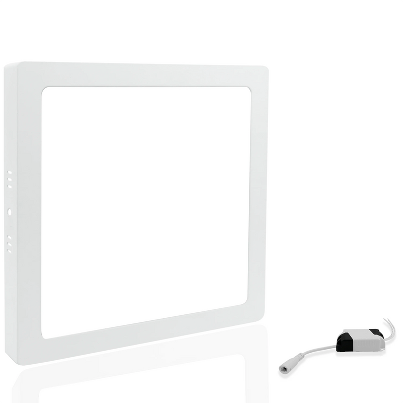 Luminaria Plafon 18W Led Overboard Square Cold White Light/Warm and Neutral