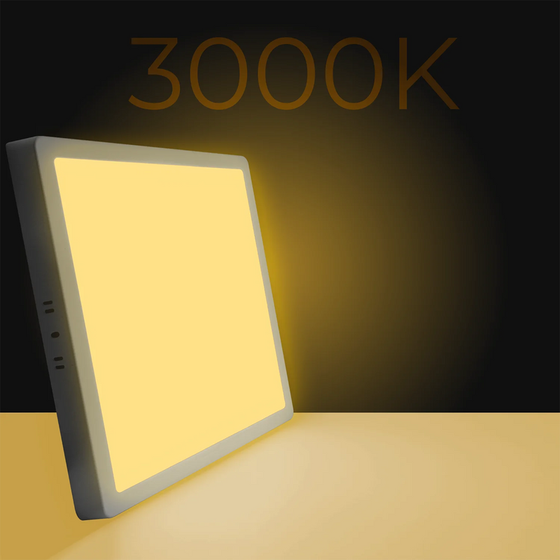 Luminaria Plafon 18W Led Overboard Square Cold White Light/Warm and Neutral