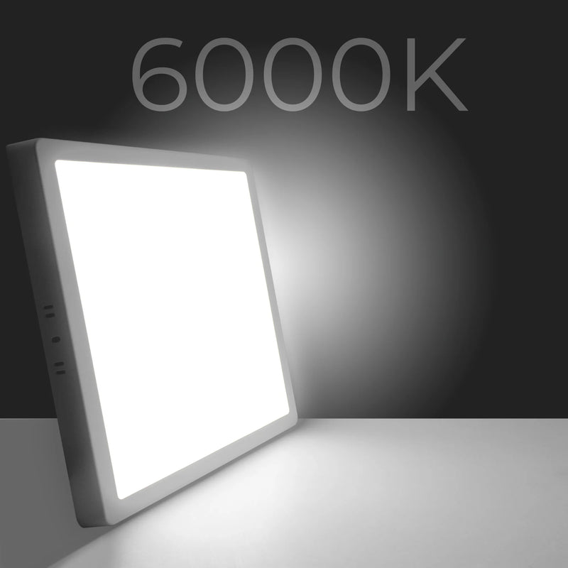 Luminaria Plafon 18W Led Overboard Square Cold White Light/Warm and Neutral
